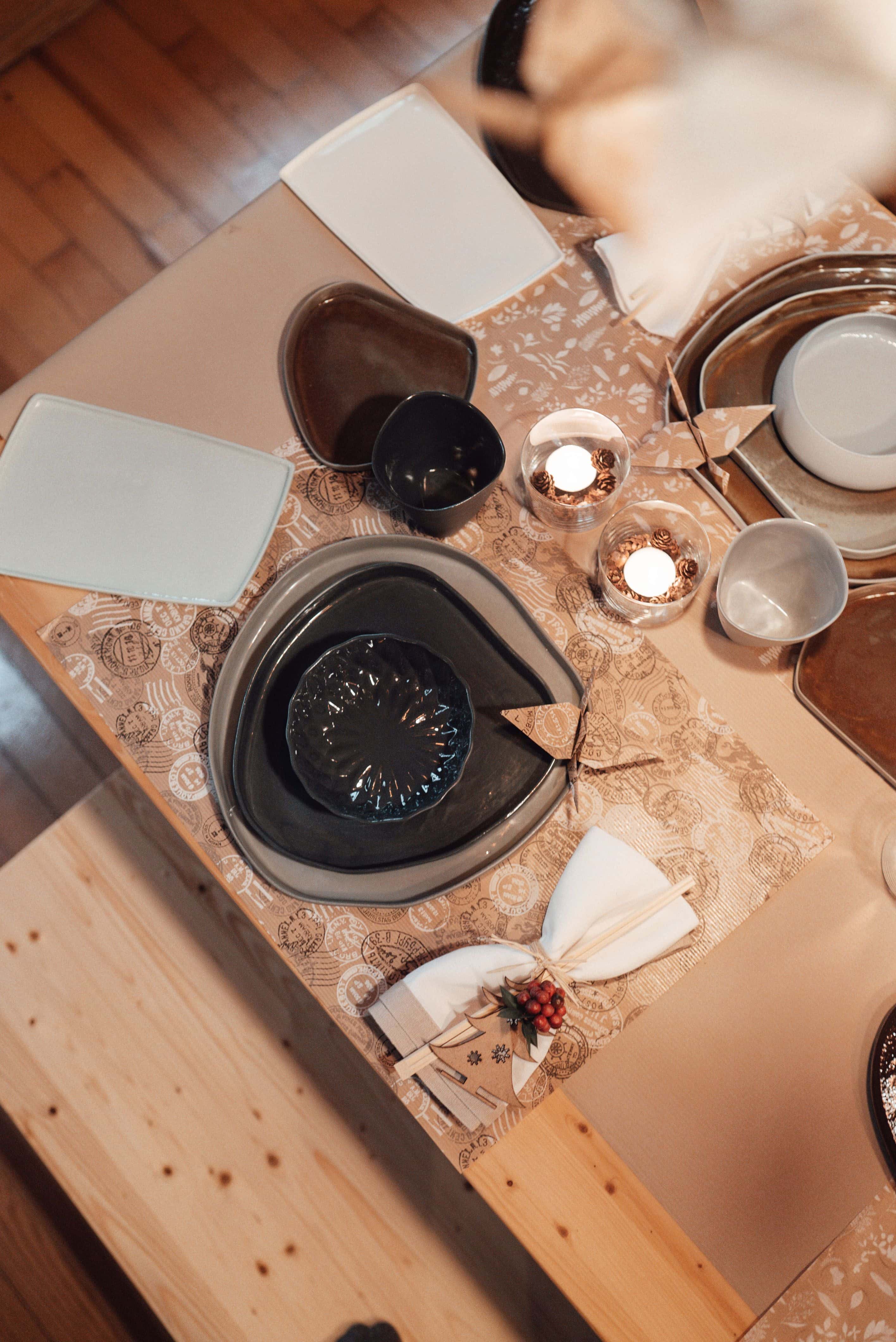 assiettes jetables compostables